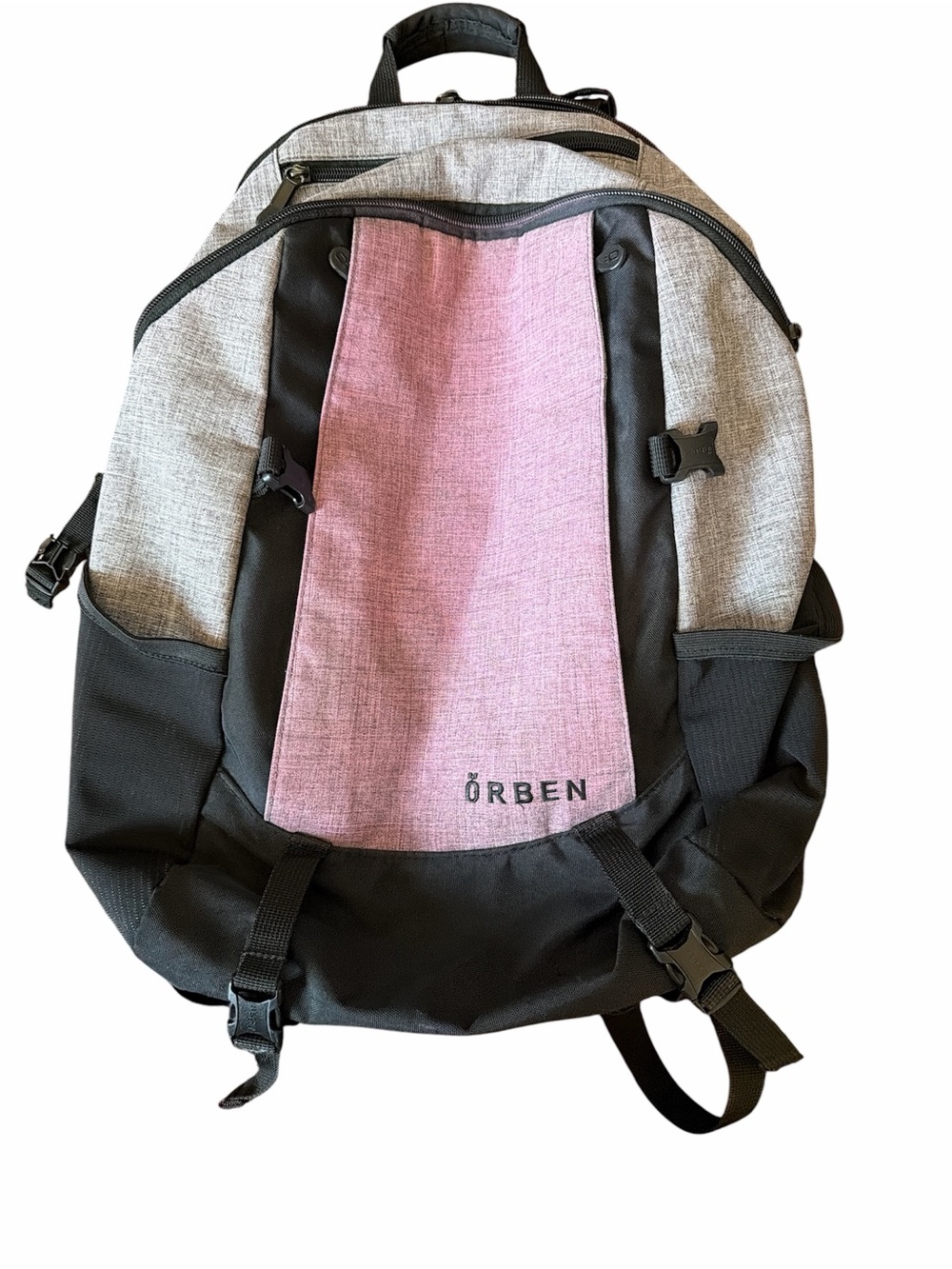 Örben Grey and Pink Backpack